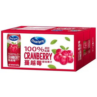 Ocean Spray 優鮮沛 蔓越莓綜合果汁 250毫升 便攜裝 18入 整箱, 18個, 250ml