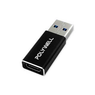 POLYWELL USB3.0 Gen2 Type-A轉Type-C 轉接頭 USB轉TypeC 傳輸轉接器, 無, 1個