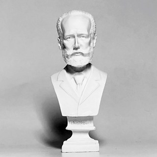 北星文化 迷你石膏像 擺飾 素描 - 桌面藝術擺件 提升居家品味, 柴可夫斯基