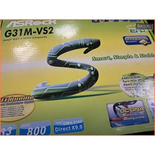 華擎ASROCK G31M-VS2 G31/DDR2/全新盒裝/MTAX/775 主機板