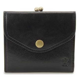 BelliesYork 中性款義大利皮革金屬扣中型夾