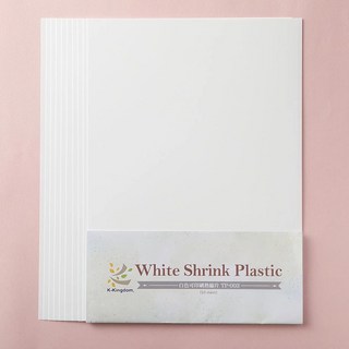 貝登堡 白色可印刷雙面熱縮片 DIY熱縮片 手作材料 飾品配件, TP-003, 1包