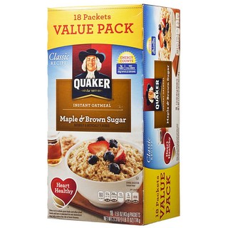 QUAKER 桂格 楓糖黑糖風味燕麥片, 774g, 1個