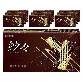 LOTTE 樂天 Ham 日本 SASHA 巧克力 原味 10入組 日本巧克力 日本零食 日本直送 巧克力 零食 唐吉訶德, 10個, 69g