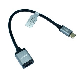 fujiei USB3.1 Type-c轉USB 3.0 A母高速傳輸 OTG資料擴充線15CM (鋁合金 鍍金頭), 1, 15cm, 無