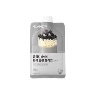 GLAM.D 可口輕盈奶昔代餐 特濃黑芝麻味, 40g, 1個