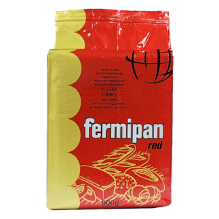 Fermipan 滿點 即發酵母 (紅色/低糖用), 500g, 1個