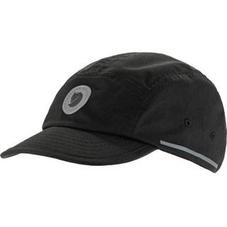 【Fjallraven 北極狐】Hoja Cap 單車小帽，透氣快乾，反光條設計，提升夜間安全, 黑色
