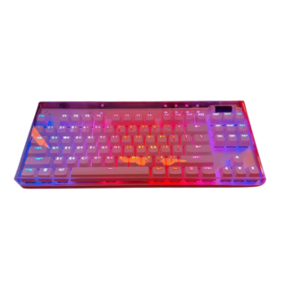 一方石 適用於華碩ROG系列鍵盤防塵罩 - 極光版，電競鍵盤保護套，防塵防水，個性化鍵盤裝飾, 適合ROG 遊俠2 104鍵 Strix Scope II, 1個