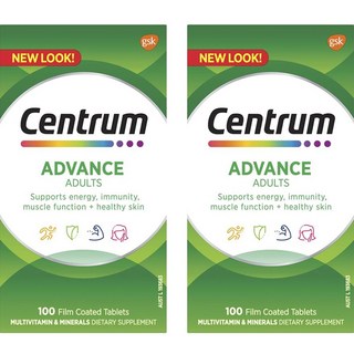 Centrum 善存 成人綜合維他命膜衣錠, 2罐, 100顆