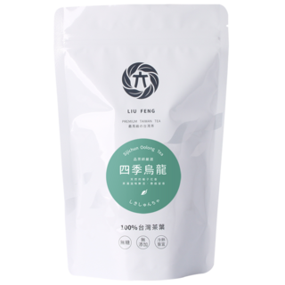 LIU FENG 四季烏龍茶包 天然梔子花香 台灣原片茶葉 冷熱泡皆宜 3.7公克 30入, 3.7mg, 1個, 30個裝