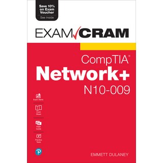 (英文圖書) Comptia Network+ N10-009 Exam Cram 平裝版, Pearson It Certification, 英文