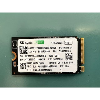 【SK海力士】1TB BC901 NVMe PCIe Gen4 SSD 固態硬碟 (拆封新品&良品), 1TB