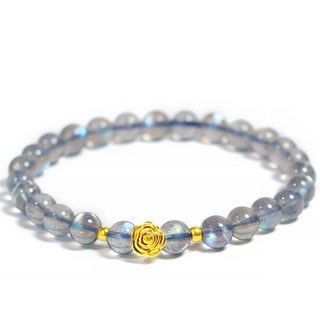 月光石/礦石/玉石/天然石玫瑰情侶手串手鍊