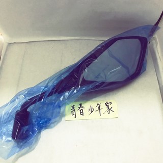 PGO 原廠 彪虎 125 150 TIGRA ALPHA MAX 雙螺母 後照鏡 後視鏡 車鏡, 黑色, 1個