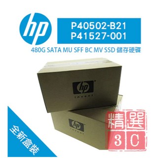 HP P40502-B21 P41527-001 480G SATA 2.5吋 SSD 全新盒裝 G10 G11伺服器專用, 480GB