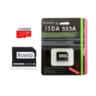 BaseQi Macbook Pro 15吋 轉卡超值組，含三星256GB記憶卡，隱藏式鋁合金擴充卡套, iSDA 503ASV, 1個