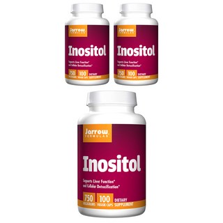 Jarrow FORMULAS 賈羅公式 肌醇植物膠囊 750mg, 100顆, 3罐