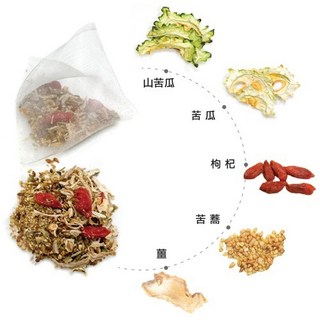 靜心香草茶 枸杞菊花薄荷草本複方 獨立茶包 10入/袋, 4.6g, 1個, 10個裝