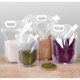 【班恩】加厚食品級密封自立袋-多種規格可選｜液體/五穀雜糧適用｜露營戶外飲水, 透明, 1