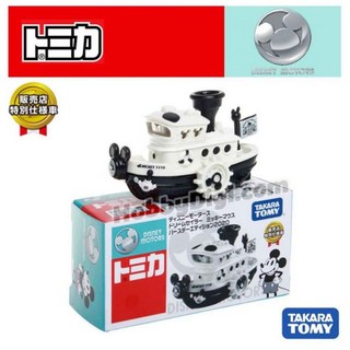【美國媽咪】TOMICA 迪士尼 特仕車 米奇黑白蒸汽船 蒸氣船 7-11限定 米奇 DS16675 多美小汽車 模型, 詳見包裝