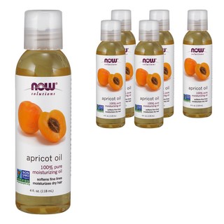 NOW Foods 杏桃核仁油, 6瓶, 118ml