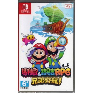 【艾達電玩】NS Switch 瑪利歐＆路易吉RPG 兄弟齊航！中文版 (全新現貨附雙特典), 遊戲+雙特典(紙望眼鏡+書籤)