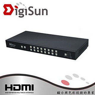 DigiSun HDMI畫面分割器 畫面輸出不黑屏或斷訊(無縫切換)MV491 4K 9路 專業型, 1個