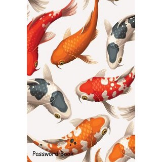 (英文圖書) Password Book: Include Alphabetical Index With Seamless Koi Carps 平裝版, Independently Published, 英文