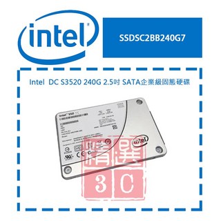 Intel 英特爾 SSDSC2BB240G7 SSD DC S3520 240G 2.5吋 SATA 固態硬碟, 240GB