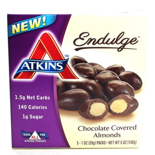 ATKINS 盡情享受巧克力杏仁, 5入, 28g