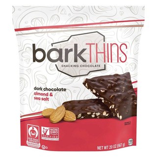 barkTHINS 零食黑巧克力杏仁海鹽, 1個, 567g