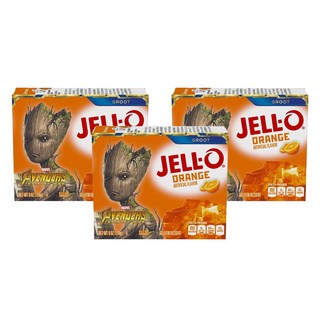 JELL-O 果凍粉 橘子口味, 3盒, 170g