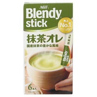 AGF Blendy 抹茶歐蕾隨行包, 9.7g, 6條, 1盒