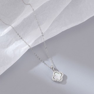 純銀瑪瑙四葉草項鍊