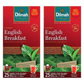 Dilmah 帝瑪 精選英式早餐茶茶包, 2個, 25件, 2g