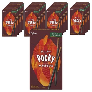 江崎固力果 60%可可巧克力Pocky 2包x10盒, 20個, 54.6g