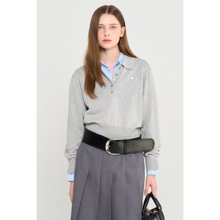 GENERAL IDEA 韓國女款超細羊毛領套頭衫 WBD3L05512，柔軟舒適，時尚百搭