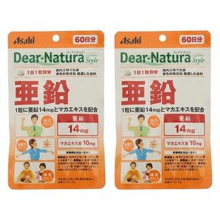 Asahi 朝日 Dear Natura Style鋅錠, 2包, 60顆