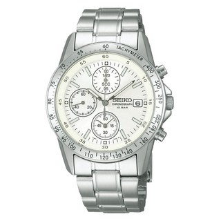 Seiko 精工 Selection Quartz Chronograph 10 Bar男士金屬腕錶 SBTQ039