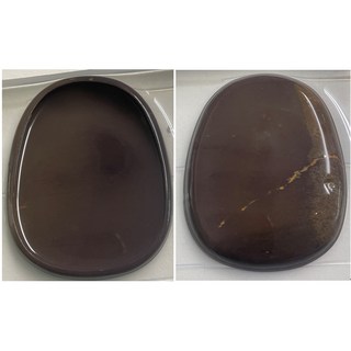 耕硯齋 端硯三大名坑坑仔岩 4寸腰圓形素池 實用型硯台 文房四寶, A008