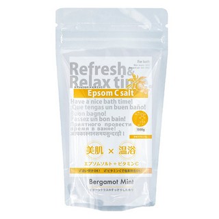 SimSim Japan 維他命C瀉鹽 香檸檬&薄荷香, 1個, 1.5kg