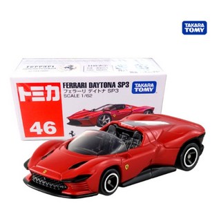 【小不點】TOMICA 46 法拉利 Daytona SP3 TAKARA TOMY 多美小汽車, 一般款(紅色)