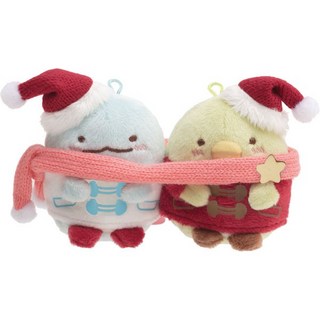 角落小夥伴 聖誕娃娃 恐龍 企鵝 炸蝦 豬排 玩偶 聖誕節 正版, 1個