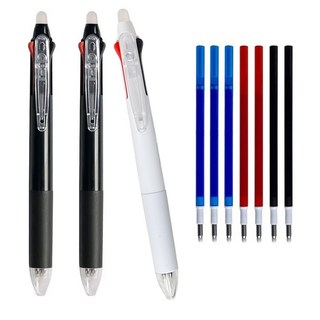 三合一擦擦筆 自動可擦筆 文具用品 寫字筆 筆記 多功能 三色筆, 三色筆 一支