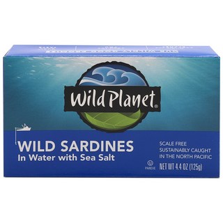 Wild Planet 鹽水漬野生沙丁魚, 1盒, 125g