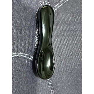 鈦赫茲湯匙刮痧板 湯匙刮痧 臉部身體按摩刮痧工具, 黑, 1個