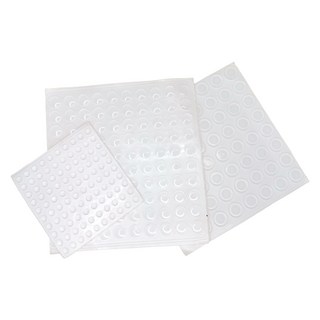 自黏矽膠防撞止滑貼 透明防撞墊 家具防護墊 門擋緩衝墊 矽膠墊片, 半球形-大(10×1.5mm)×1顆, 1個, 1個