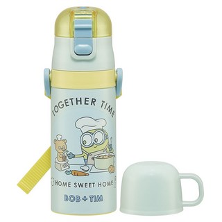 Skater 童用小小兵兩用保溫瓶, 1個, 薄荷綠 黃色