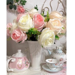 仿真玫瑰花 巴西玫瑰, 1個, 香檳